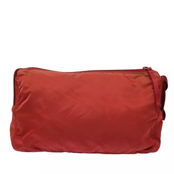 PRADA Shoulder Bag Nylon Red Auth - Picture 3 of 16